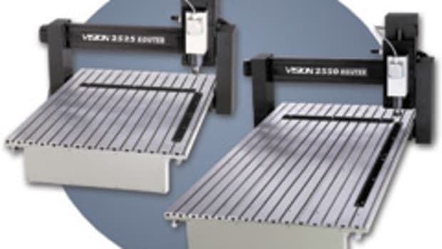 The new 2525 and 2550 CNC routers and engravers from Vision Engraving Systems.