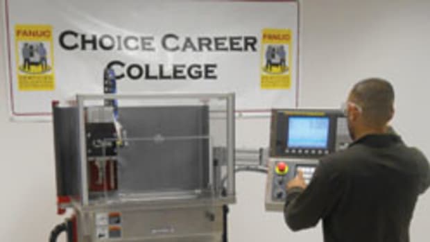 Fanuc is addressing the industry need for skilled workers at Choice Career College with its Certified CNC Training program.
