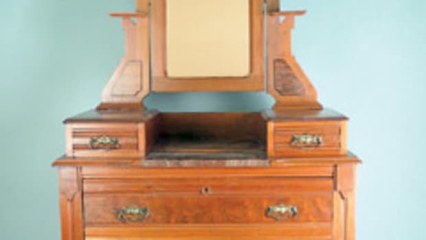 This Eastlake Victorian chest of drawers from the 1880s would be damaged if the finish was abraded.