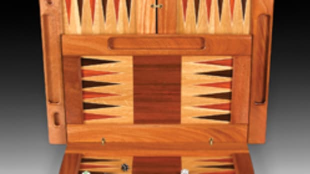 CraftBoston presents handcrafted work for sale, such as this backgammon set by exhibitor John Deveer of Davis, Calif.