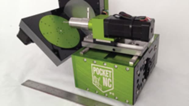 A five-axis CNC milling machine from Pocket CNC.