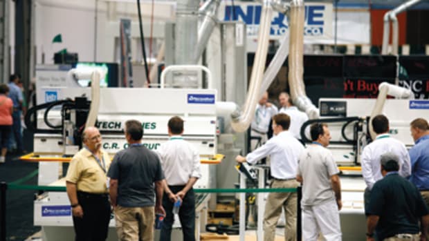Trade shows are a great opportunity to see CNC equipment in action.