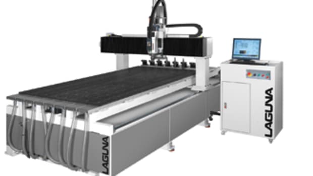 Laugan Tools has introduced nine CNC machine models. The Intelligenzia, right, is available with a 4x8 or 5x12 table.