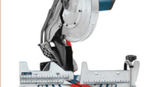 The Bosch CM12 single-bevel compound miter saw is made for bringing it to and from the job site, according to the company.