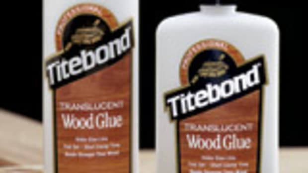Glue lines disappear with the translucent formula, according to Titlebond.