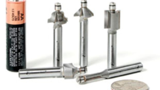 Amana's 3/16" router bits are currently available in five profiles.