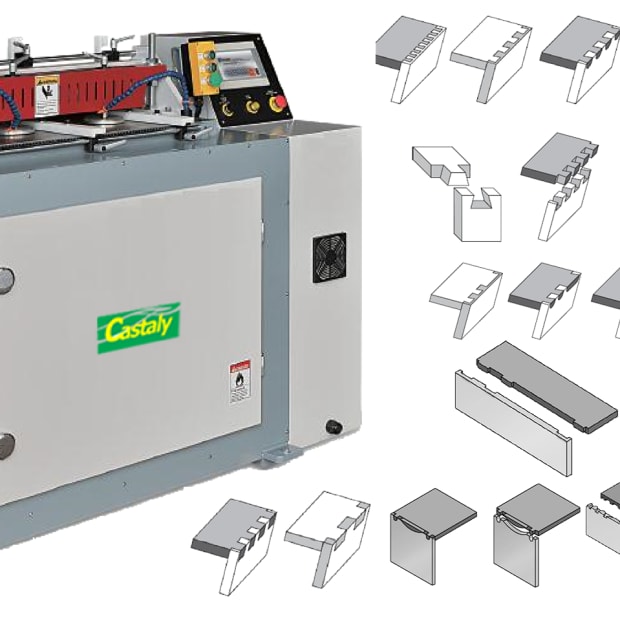 A) Castaly Dovetail CNC with sample parts