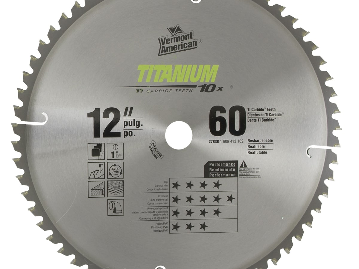 Vermont American 30134 12" x 6TPI HSS Pruning & Fast Wood Recip Saw Blade 5pc.