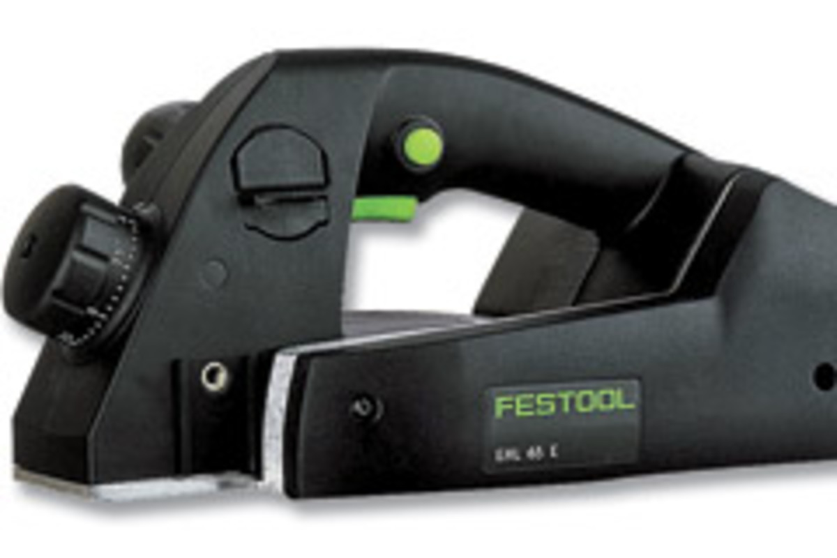 Festool has introduced a single-knife one-handed planer, model EHL 65E.