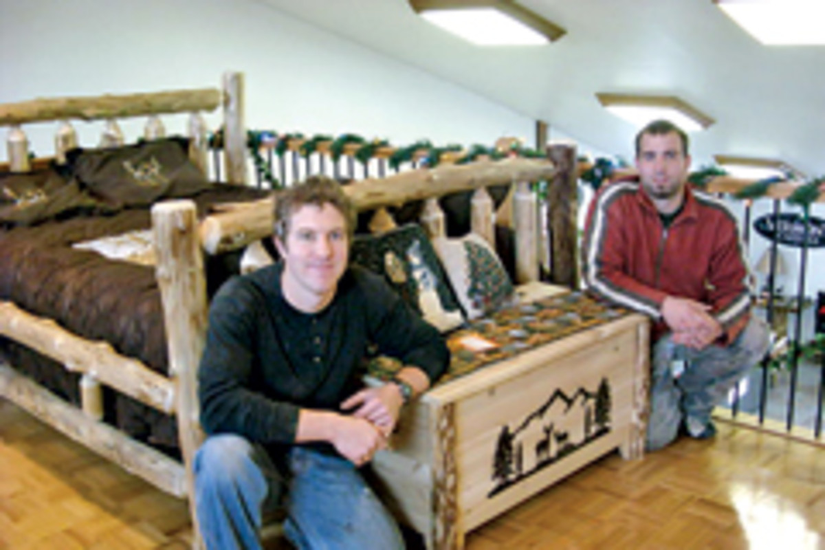 Zech Zehr and Barry Roes are the new owners of Riverside Rustics in Lowsville, N.Y.