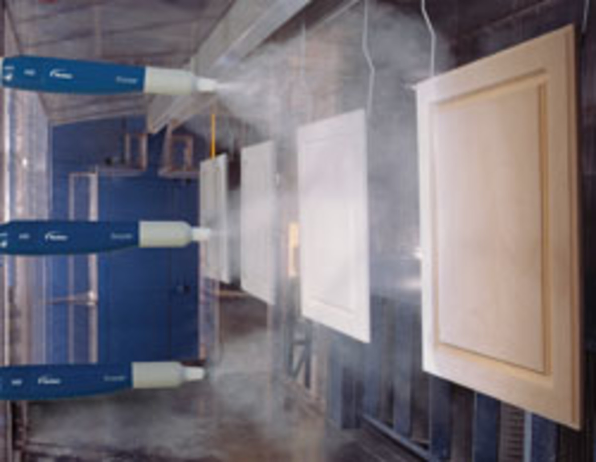 An application of Nordson's low cure-temperature powder-coating process.