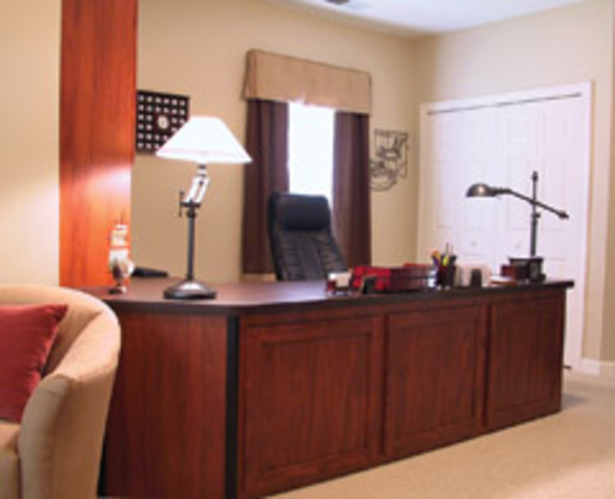 A custom desk for a residential client.