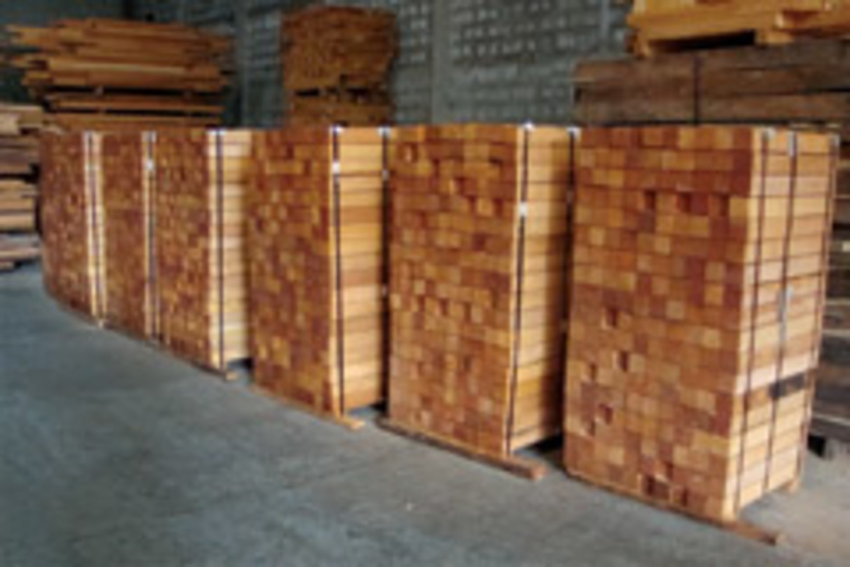 Mahogany stock at World Timber Corp.
