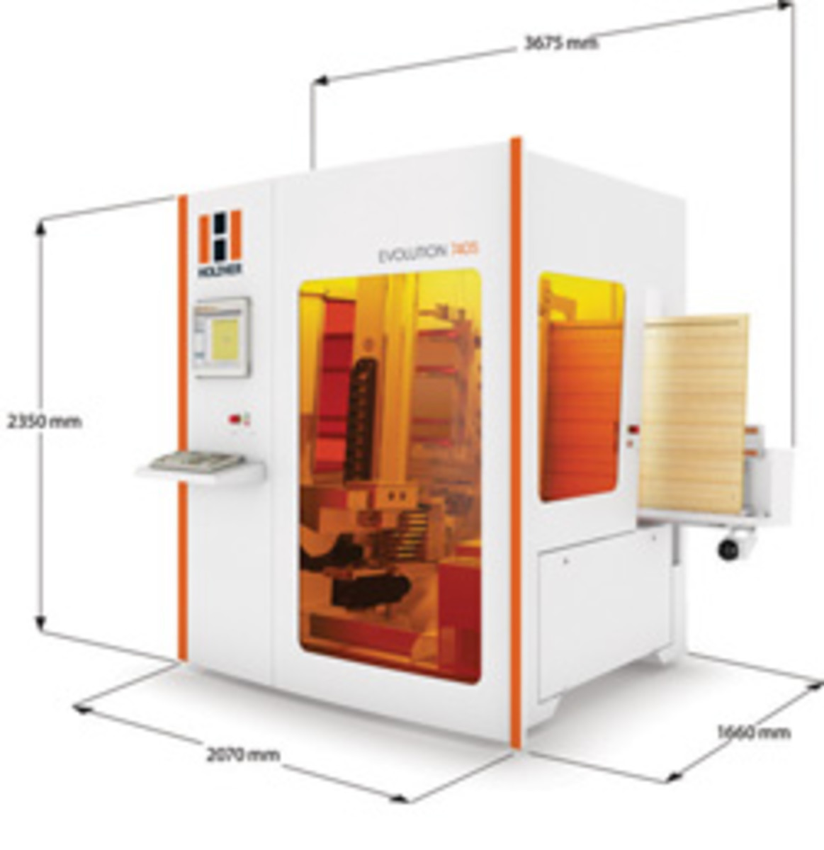 The Evolution is a revolution for its four-sided machining ability.