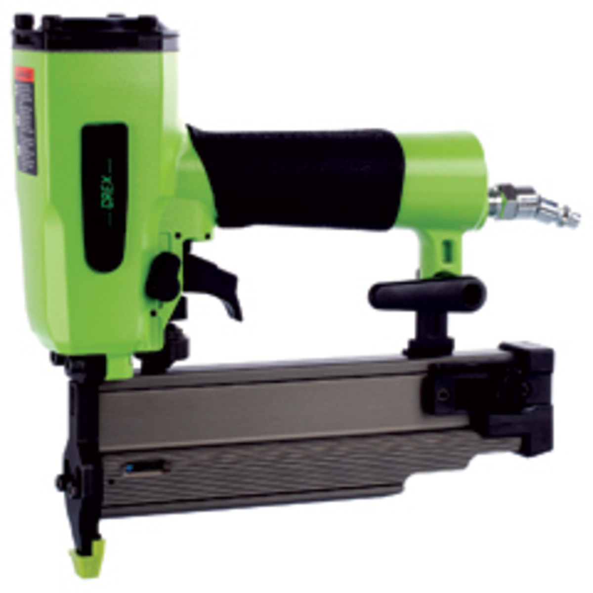 The Grex 18-gauge 2" brad nailer, also known as the "Green Buddy."