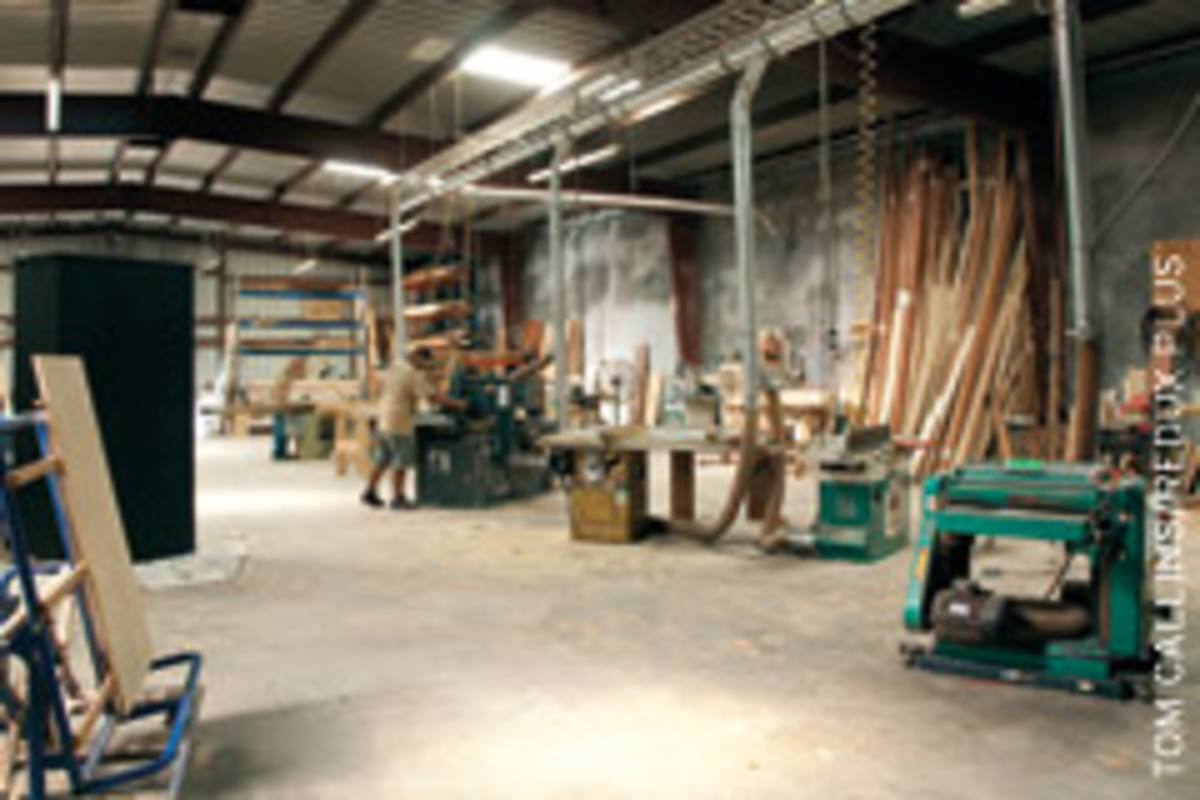 Wood Solutions currently has three woodworkers operating in a 10,000-square-foot shop.