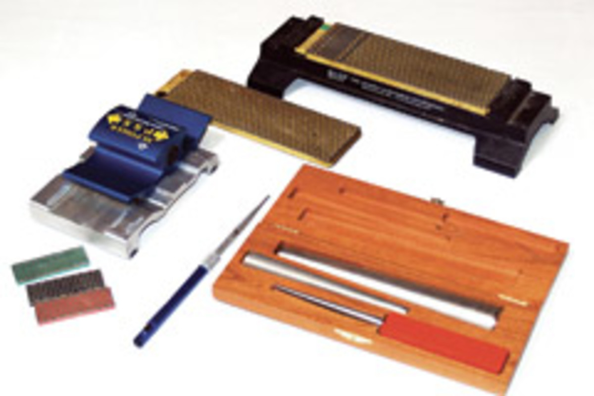 A collection of diamond sharpeners and honing cones comes from Diamond Machining Technology.