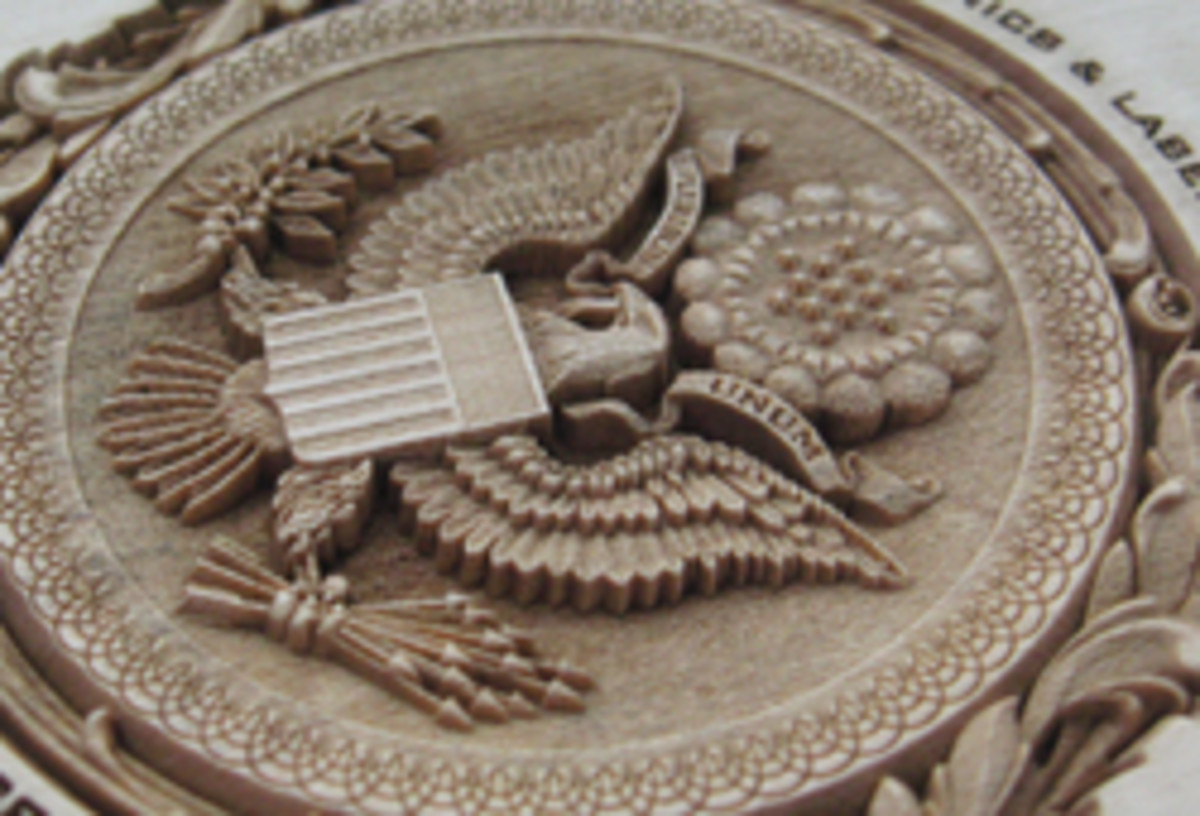 A 3D eagle carved with a machine from Kern Laser Systems.