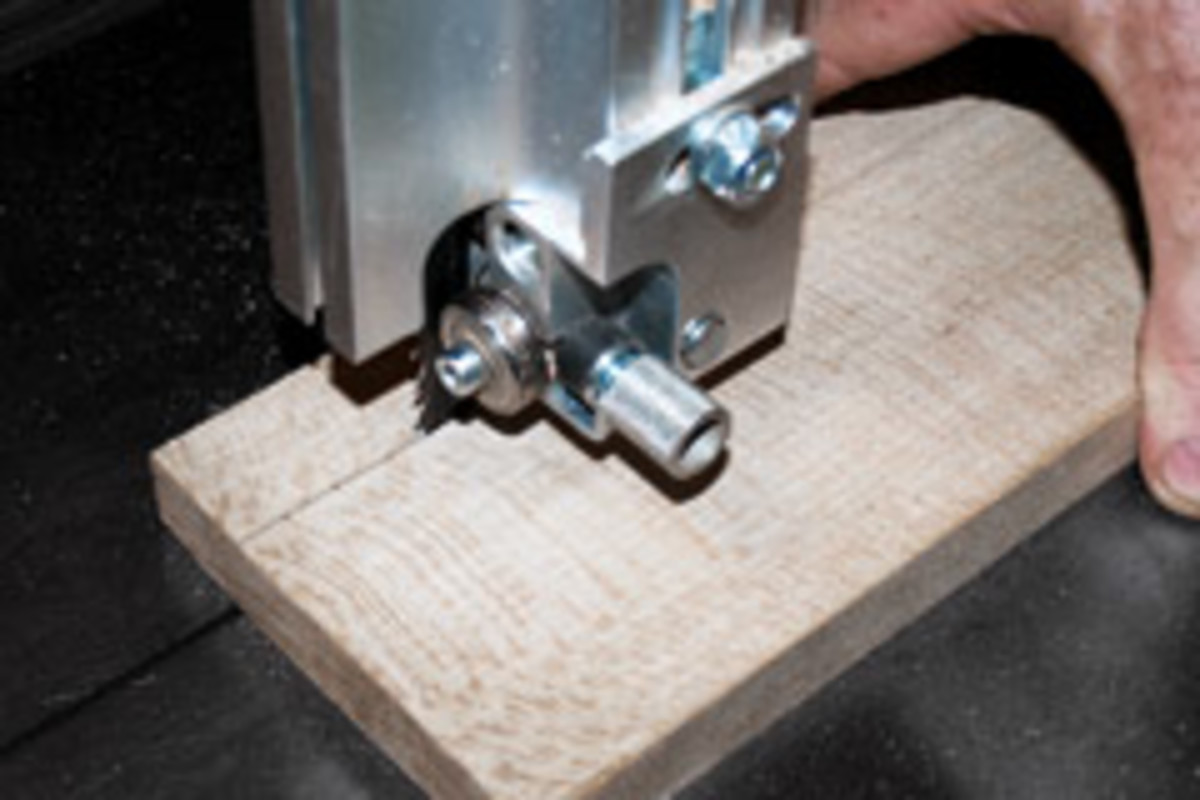 Pulling a board through the last couple of inches of a bandsaw cut will keep fingers away from the blade.