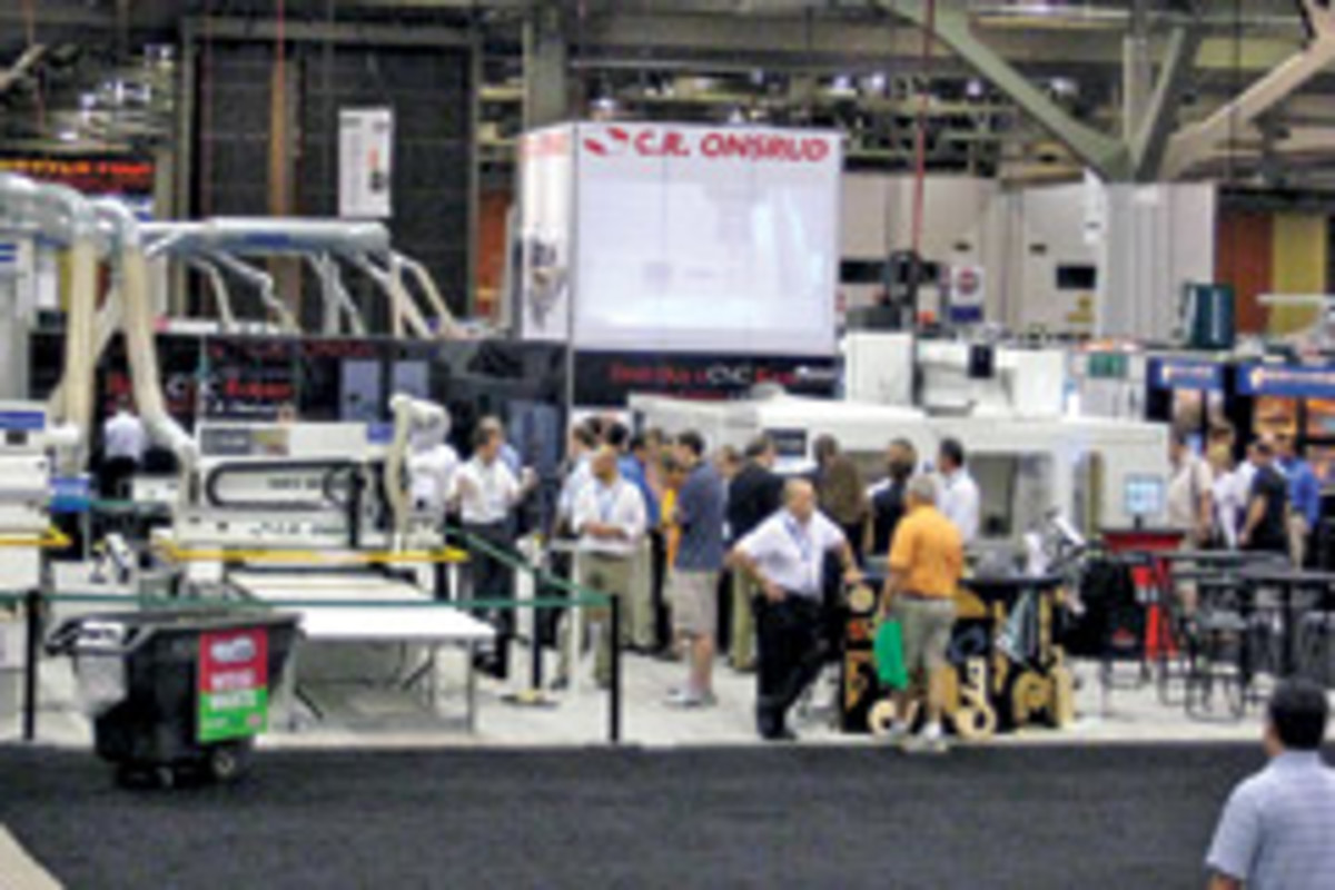 C.R. Onsrud's booth at AWFS.