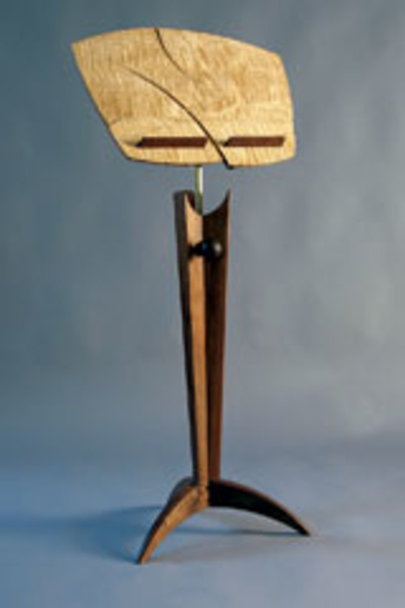 "Pizzicato" music stand by Thomas Throop.