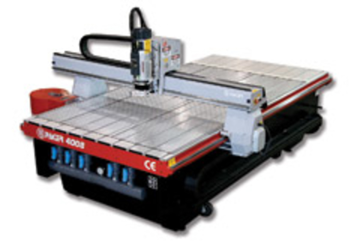 The Pacer model 4008 CNC router.