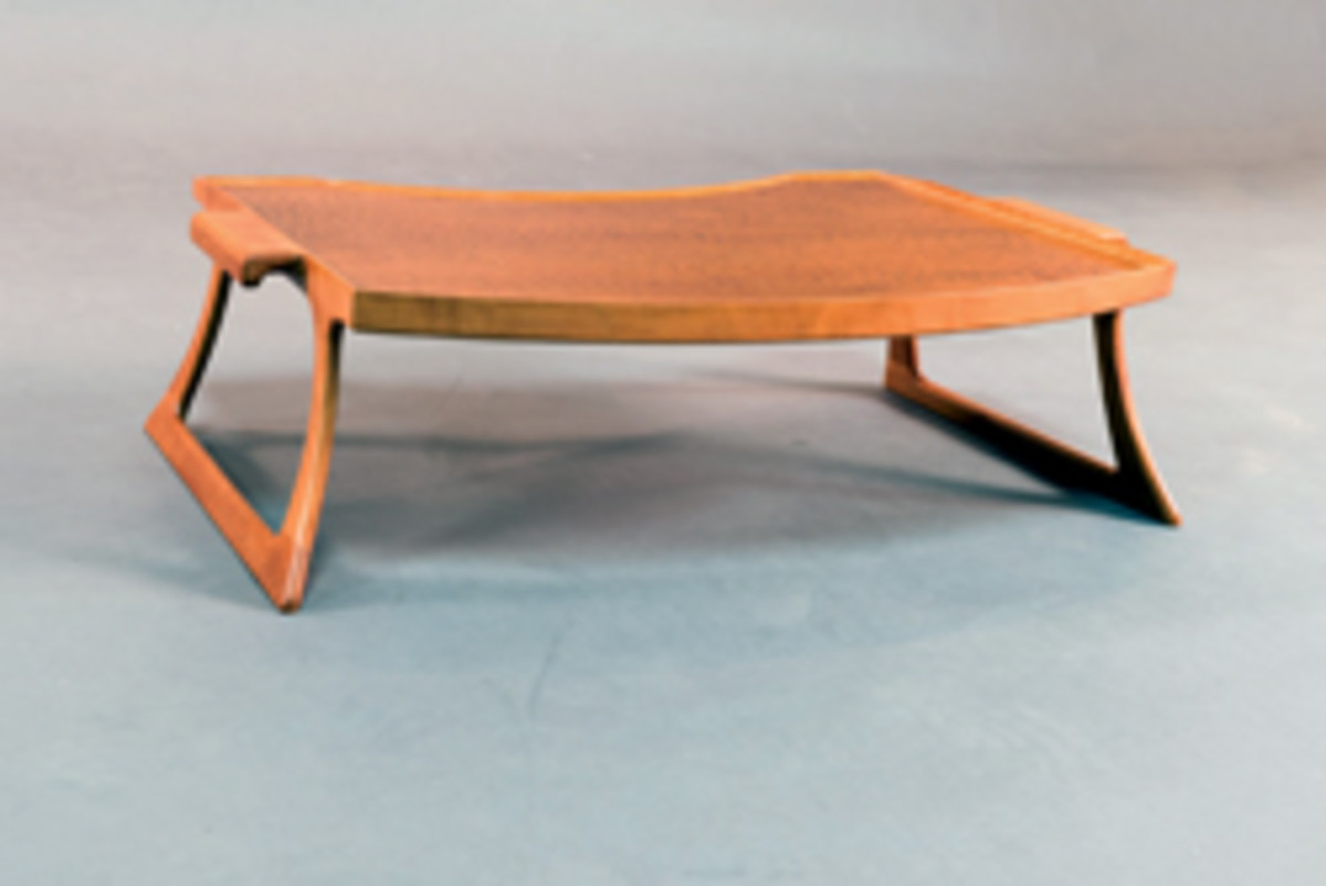 Leo Litto of Austin, Texas, won the Best of Show award for this tray table.
