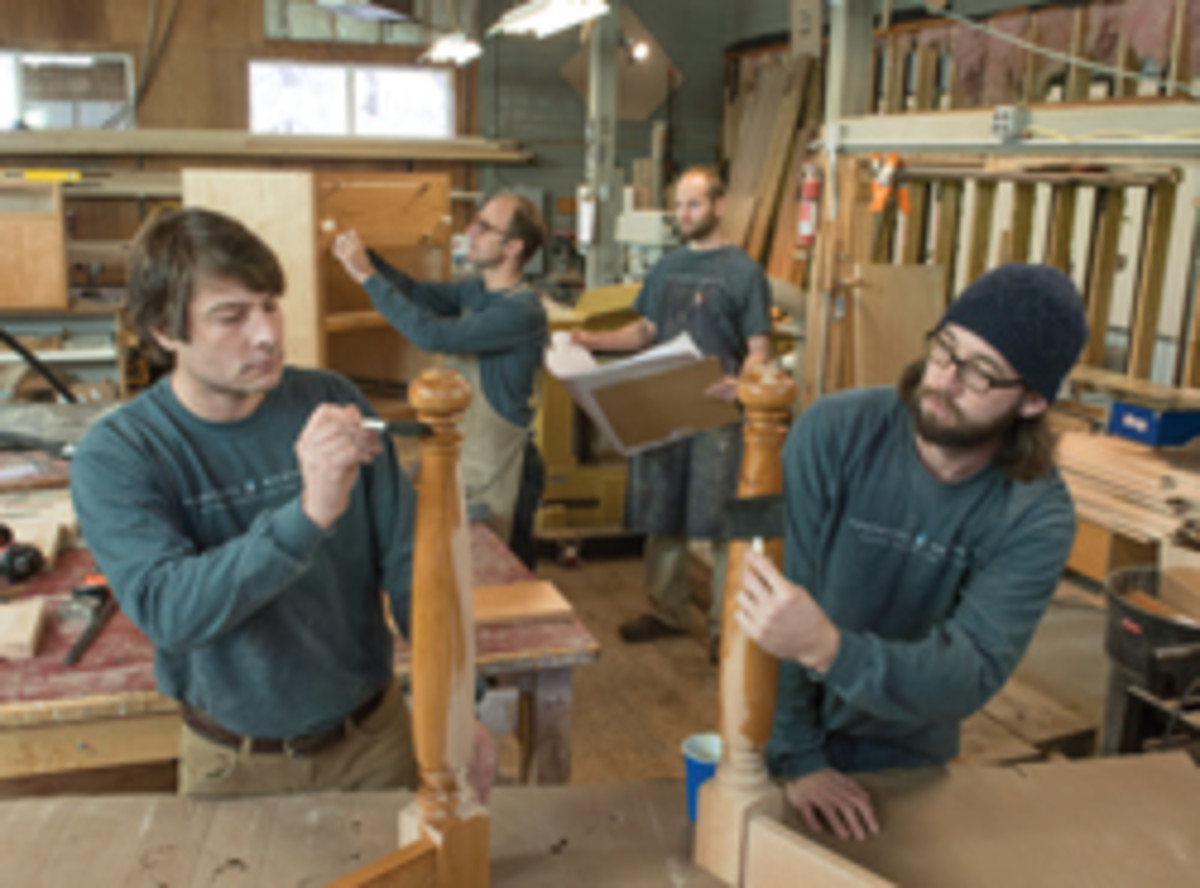The crew at Pomerantz Woodworking, featured in the January 2014 issue.