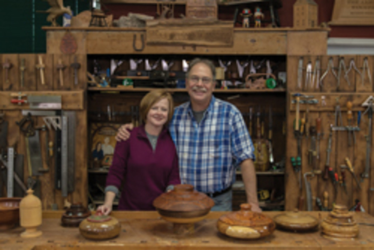Suzy and Scott Phillips, co-hosts of "The American Woodshop."