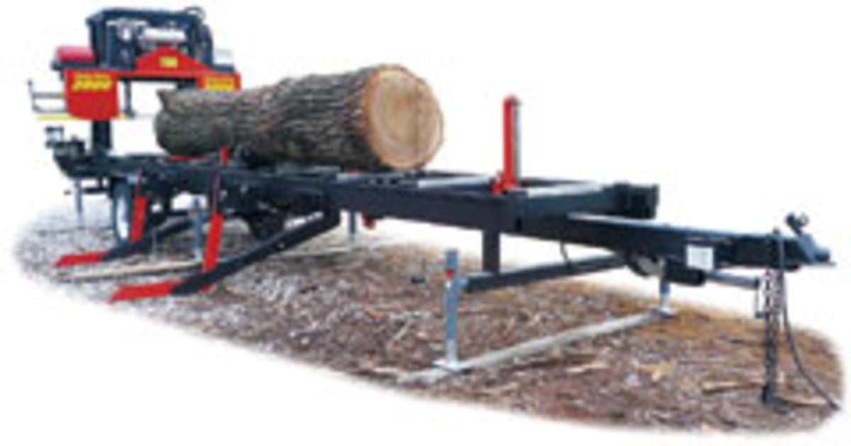 TimberKing has updated its B-20 sawmill with a new model, the B2000, which features a larger cut throat and other improvements.