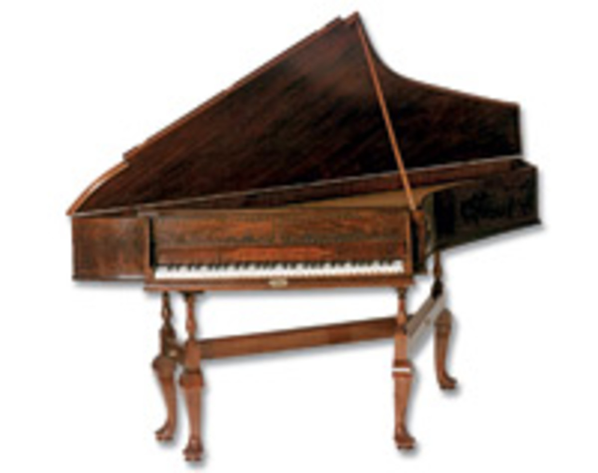 Lash's portfolio includes this spinet, a reproduction of a piece made by John Harris found at the Metropolitan Museum of Art in New York.