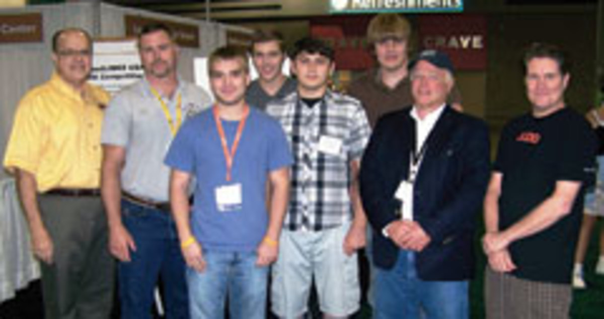 Students from the Dale Jackson Career Center in Lewisville, Texas, with instructor Joseph Davis.