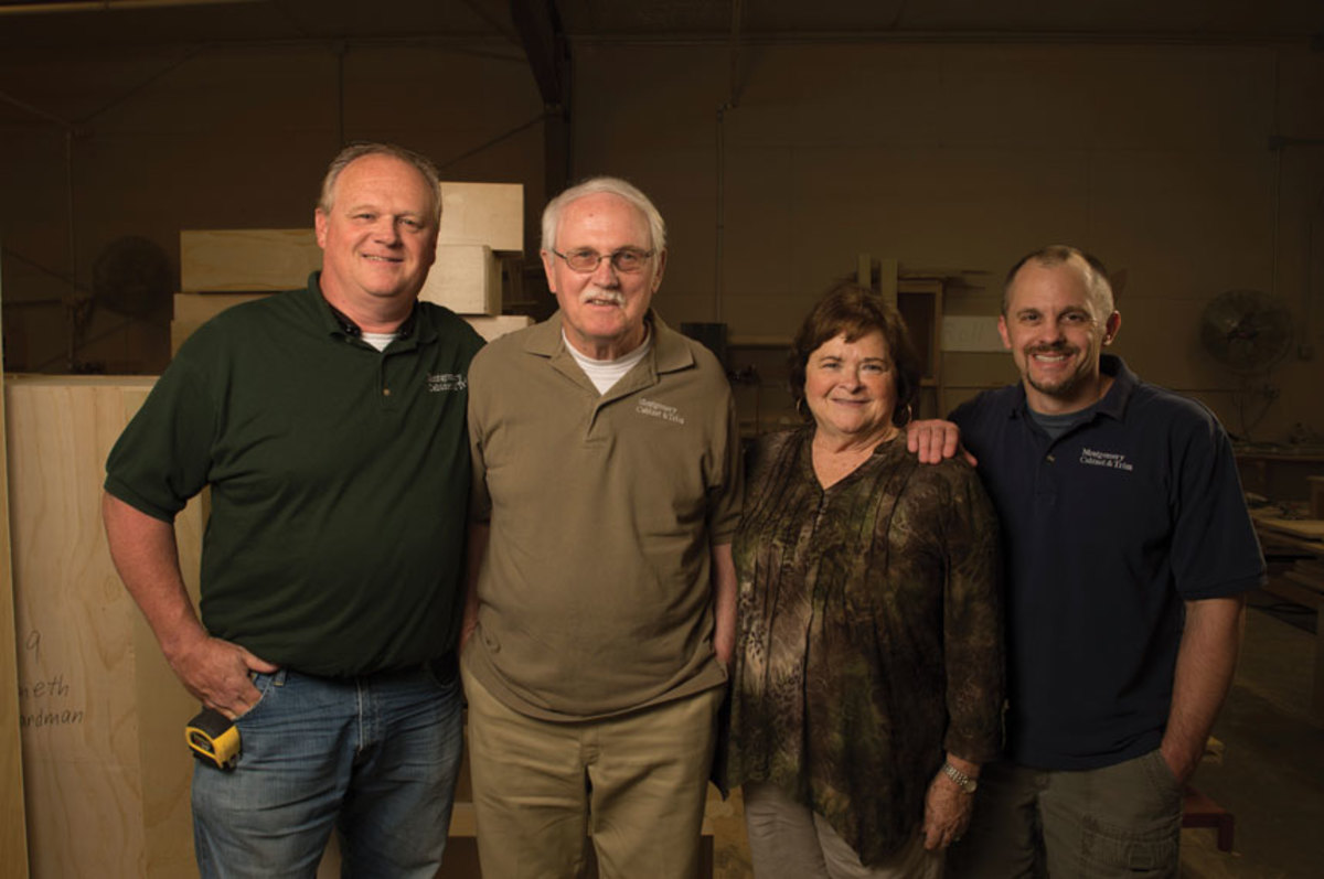 From left, president Greg Hubbard, founders John and Lenora Hubbard, and shop foreman Jason Beiler.