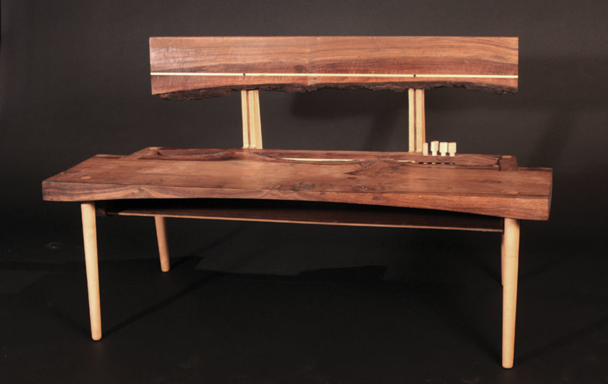 A bench by Bryson Schreder, an honorable mention pick from Vellum 13.
