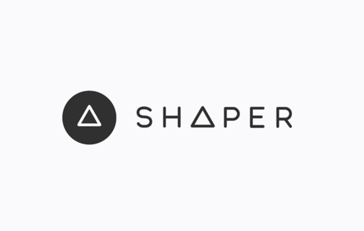 Shaper  logo  white