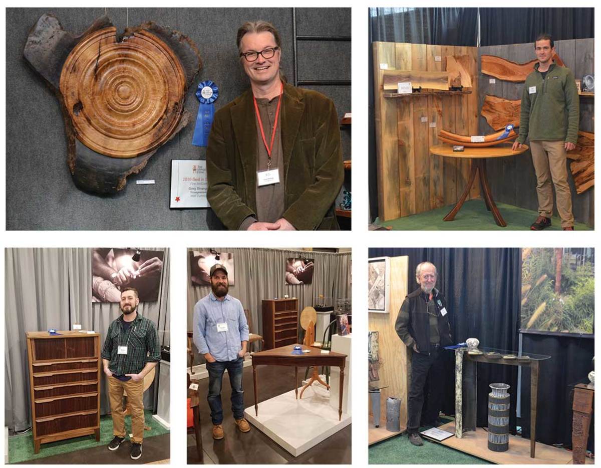 Last year’s Best in Show winners at Providence included Greg Strange of North Easton, Mass.; Peter Kenyon of West Kingston, R.I.; Jeff Woods and Michael Turner of the North Bennet Street School, and Larry Elardo of Groveland, Mass.