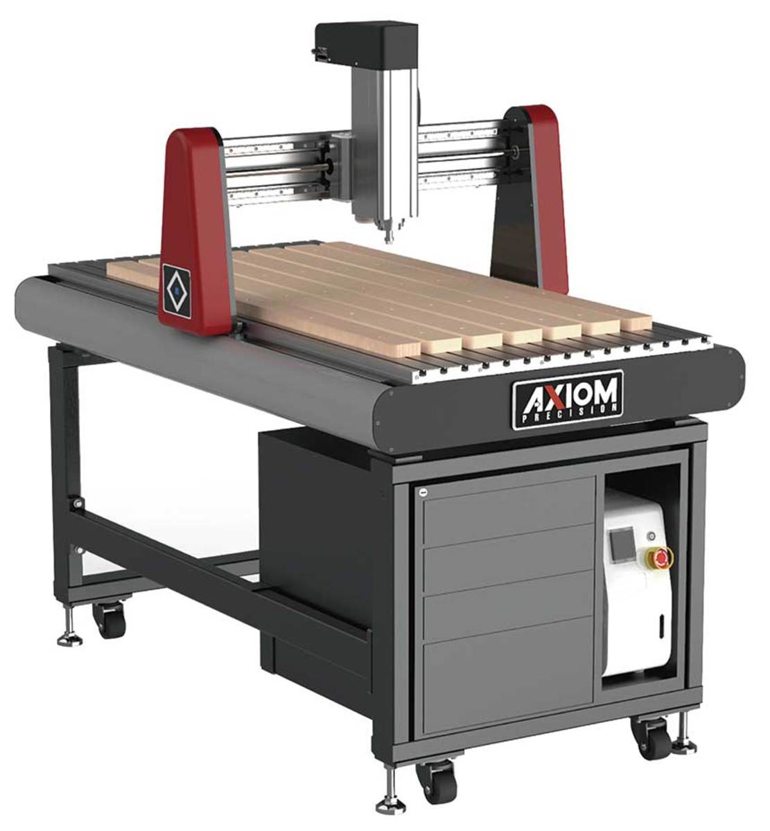 Axiom’s Iconic-8 with stand and toolbox. 