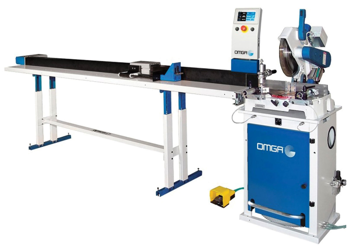 The OMGA Stop positioning system, available from Atlantic Machinery.