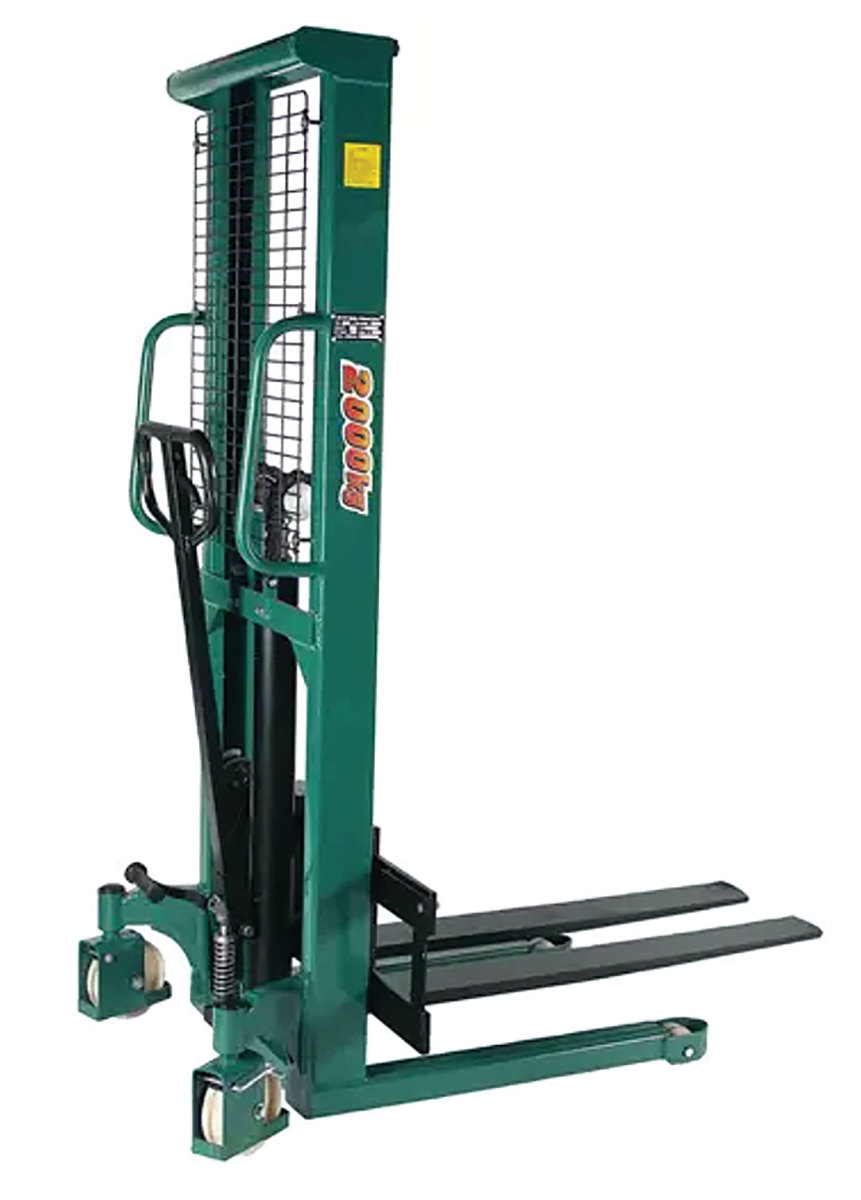 Grizzly’s pallet stacker, model T31643.