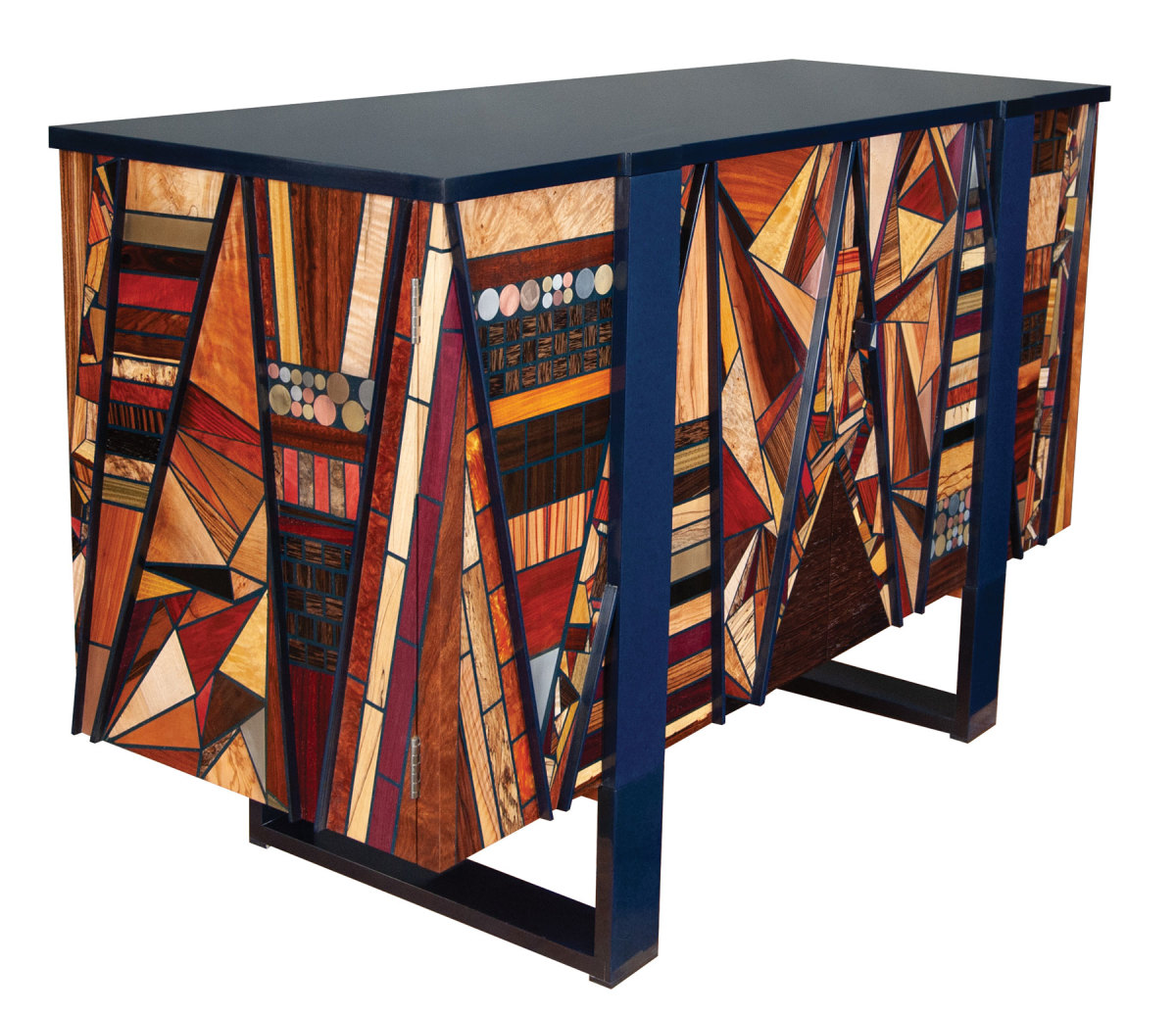 Three pieces at Western Design — Secret Spirits, Porta De Soul and Wild Blue — from MosArt Furniture in New Market, Md.
