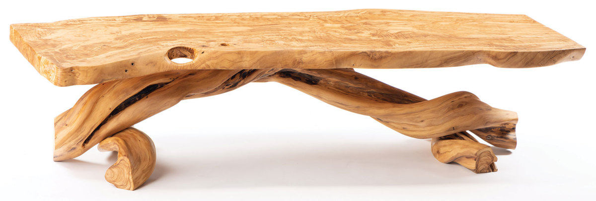 A coffee table by David Weld of San Clemente, Calif. 