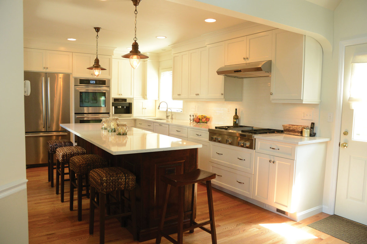 A new kitchen by Brogna Designs in an old house.