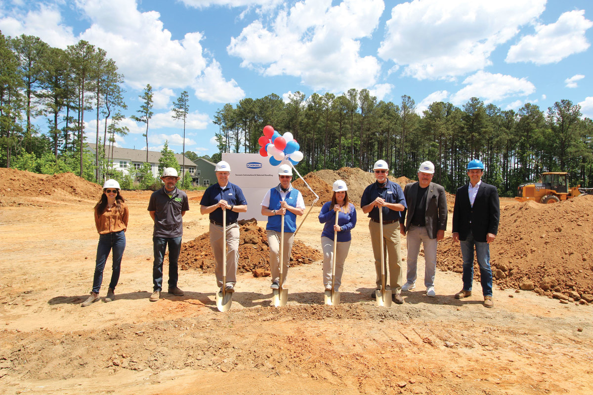 The expansion project began with a groundbreaking ceremony.  