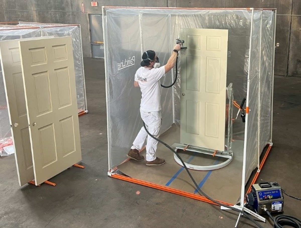 How to Spray Paint Indoors  DIY Indoor Spray Paint Booth