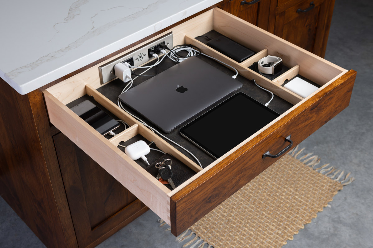 New charging drawers from Century Components - Woodshop News