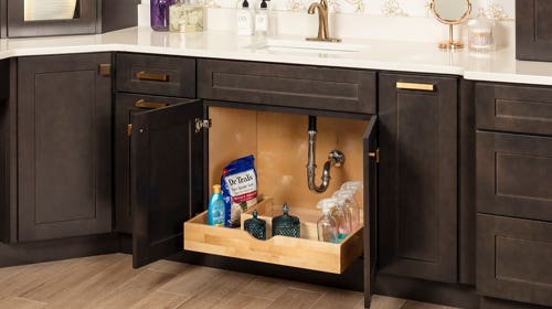 New U-Shape Drawer Box Maximizes Under Sink Storage